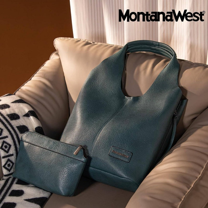 Bolso hobo verde oliva slouchy suave asa superior vista frontal
