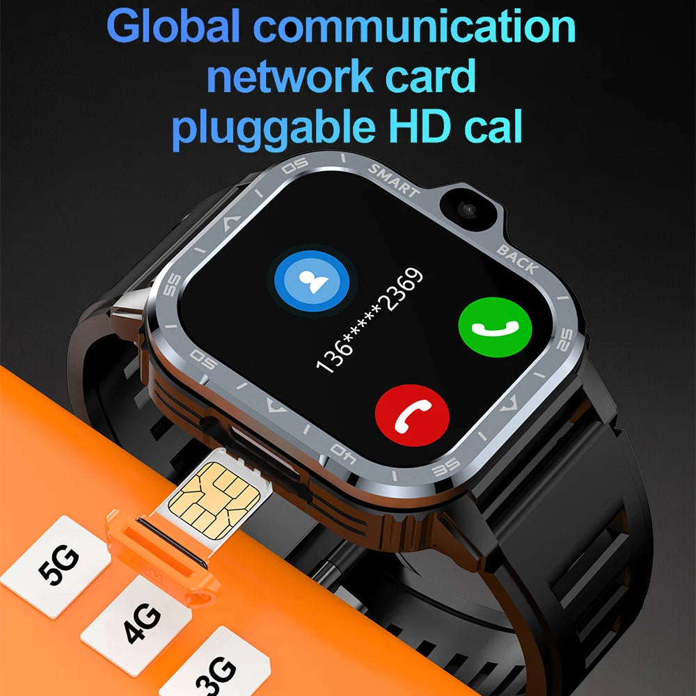 Smartwatch Android Valdus PGD GPS cámara dual HD NFC vista frontal
