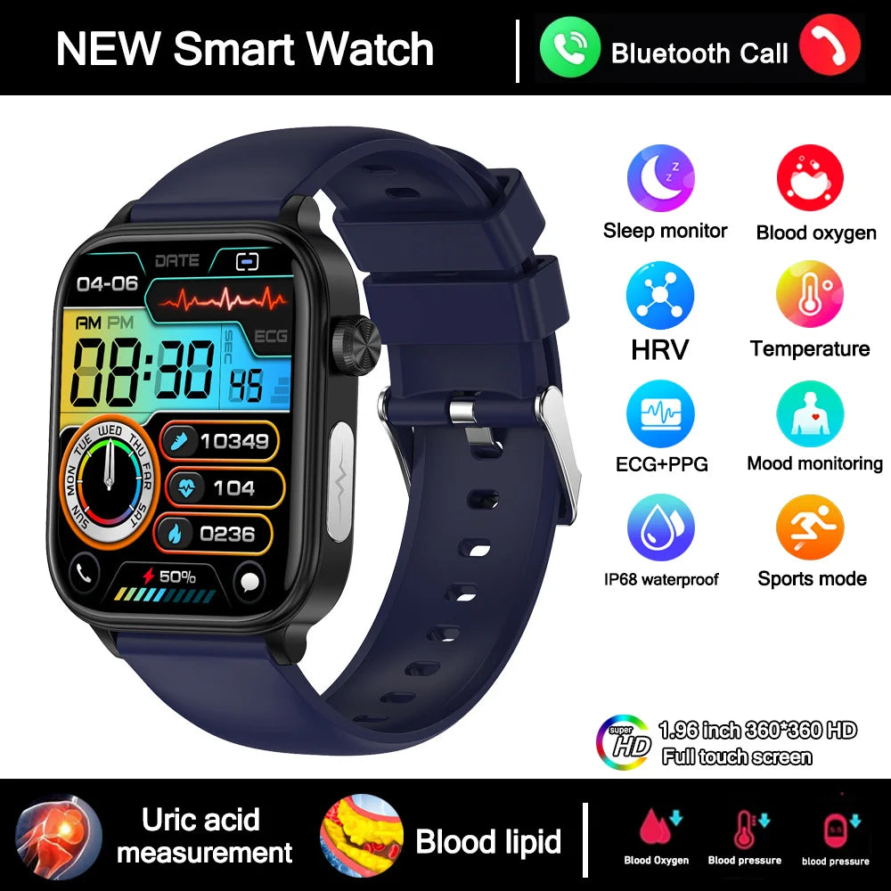 Smartwatch médico ECG PPG electrocardiograma llamadas Bluetooth
