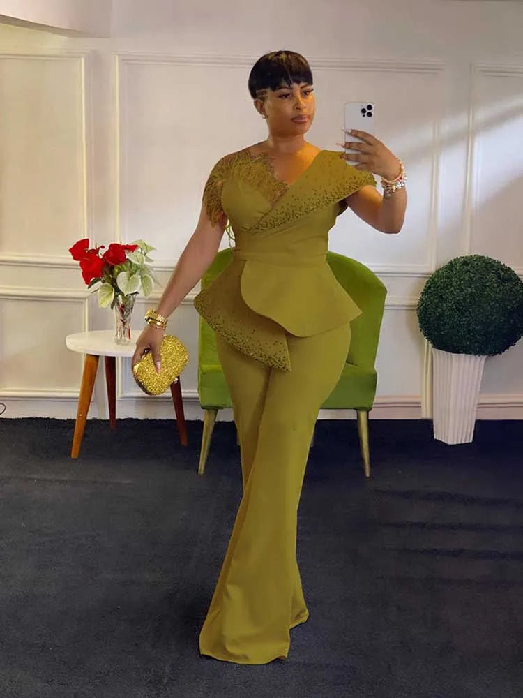 Mono strapless sexy mujer cintura alta remaches fiesta cumpleaños negro elegante
