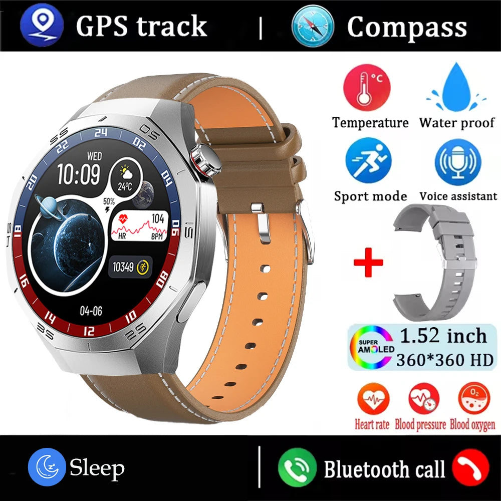 Smartwatch GPS trayectoria movimiento llamadas Bluetooth monitor cardíaco
