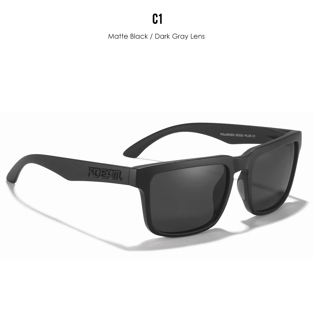 Gafas KDEAM polarizadas fotocromáticas negro clásico oversized grande protección UV
