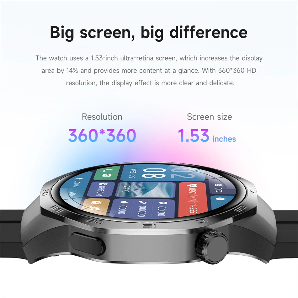 Smartwatch Watch 5 MAX - Pantalla AMOLED HD - NFC - GPS - Llamadas Bluetooth - Resistente al Agua - Deportivo