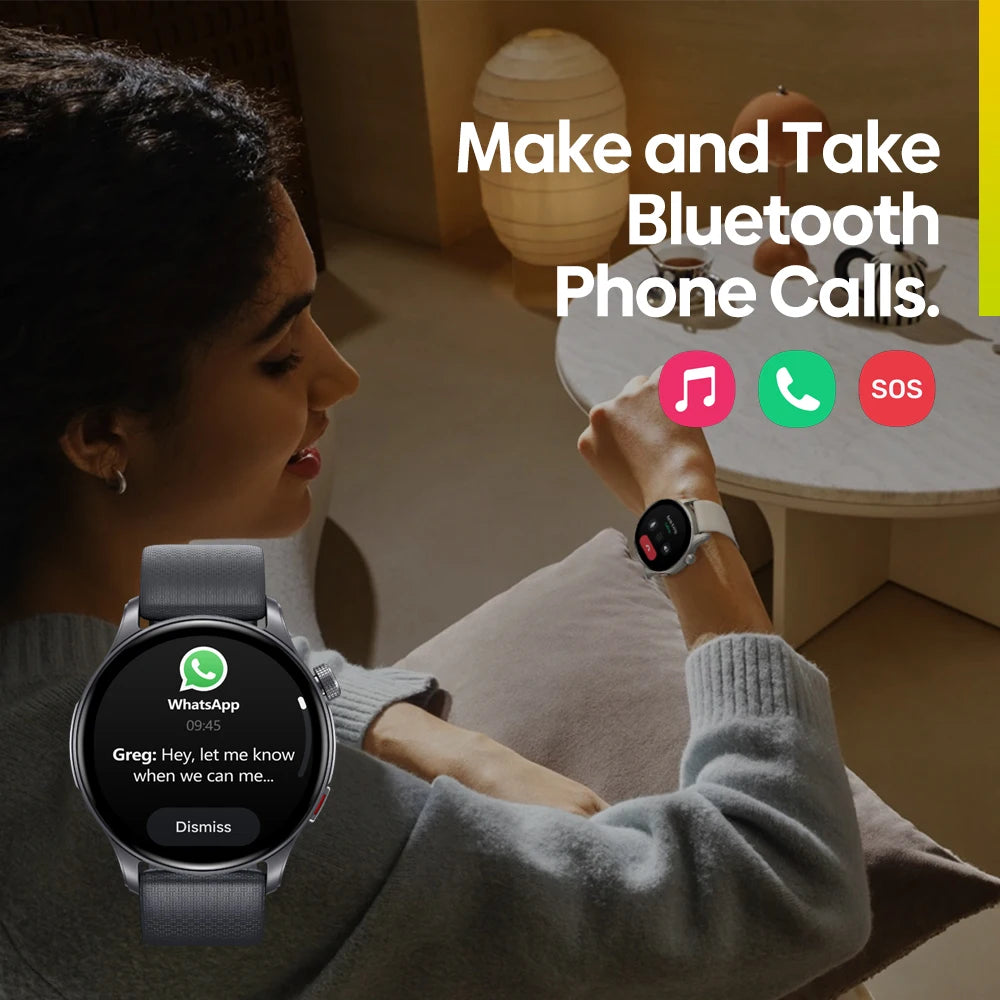 Smartwatch Zeblaze Btalk 3 GPS - Pantalla AMOLED 1.43" - Doble Correa - Llamadas Bluetooth - Monitor Salud 24/7
