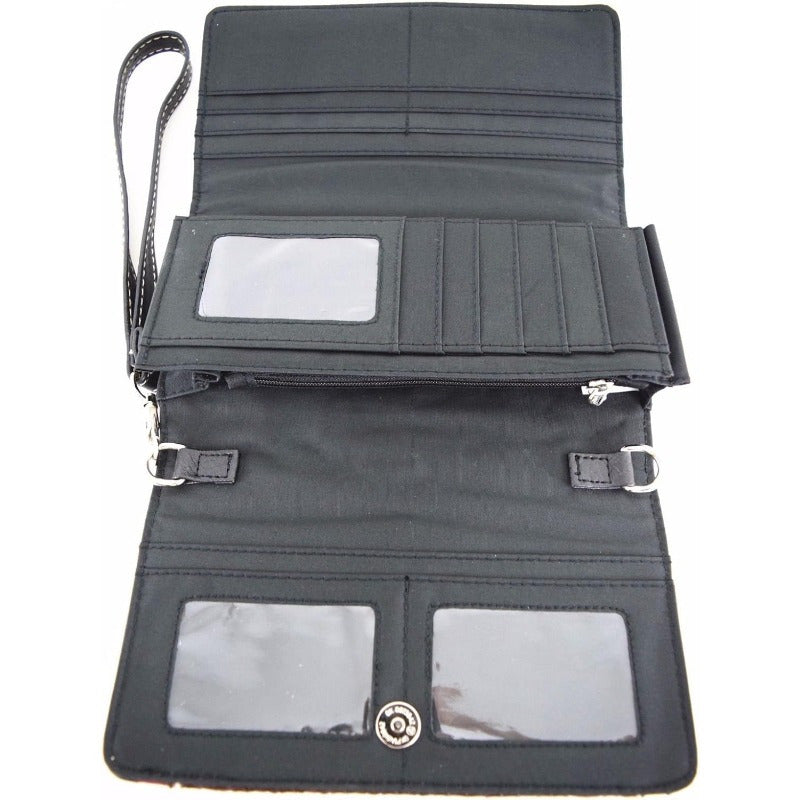 American Flag Stars And Stripes Rhinestone Women Handbag Country Purses Wallet Set